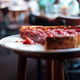 a partially eaten deep dish pizza